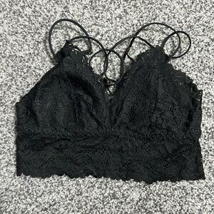 🌸4/$20🌸PINK VS Women's Black Bralette Size Medium EUC